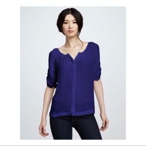 Joie Terabithia Silk Blouse Purple size Small EUC